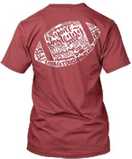 Hand Drawn Football Verbiage Comfort Colors Pocket Tee