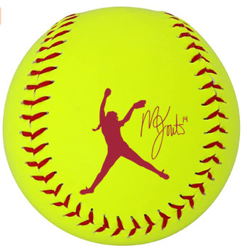 Montana Fouts Silhouette Logo Baden Signature Softball