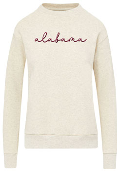 Script Alabama Raelynn Cloud Fleece Pocket Crew