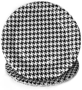 9 inch Houndstooth Plates