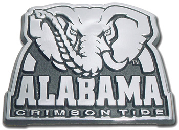 Elephant Logo Chrome Auto Emblem
