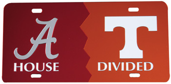 Tennessee House Divided Mirror Car Tag