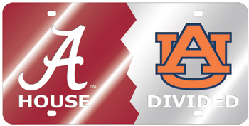 Auburn House Divided Mirror Car Tag