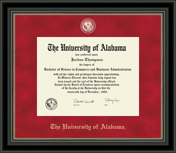 Regal Edition Diploma Frame in Noir