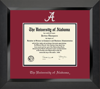 Silver Embossed Diploma Frame in Eclipse