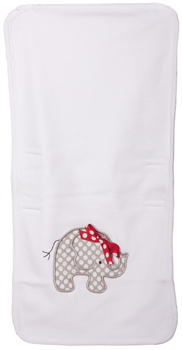 Infant Elephant Polka-Dot Burp Cloth