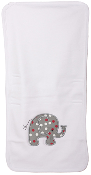 Infant Elephant Multi Colored Polka-Dot Burp Cloth