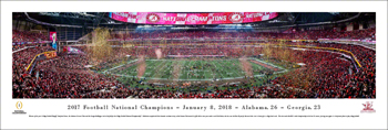 National Championship Celebration Panorama Print