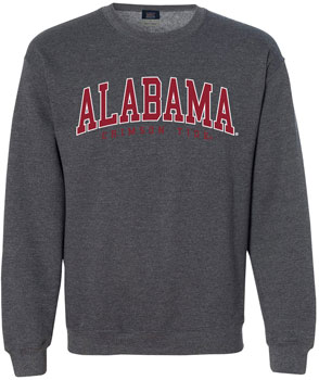 Arched Alabama Crimson Tide Crew Neck Sweat