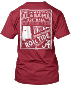 Alabama Softball Block Verbiage Tee