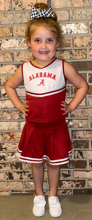 Alabama Cheerleader Outfit