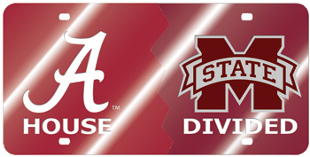 Mississippi State House Divided Mirror Car Tag